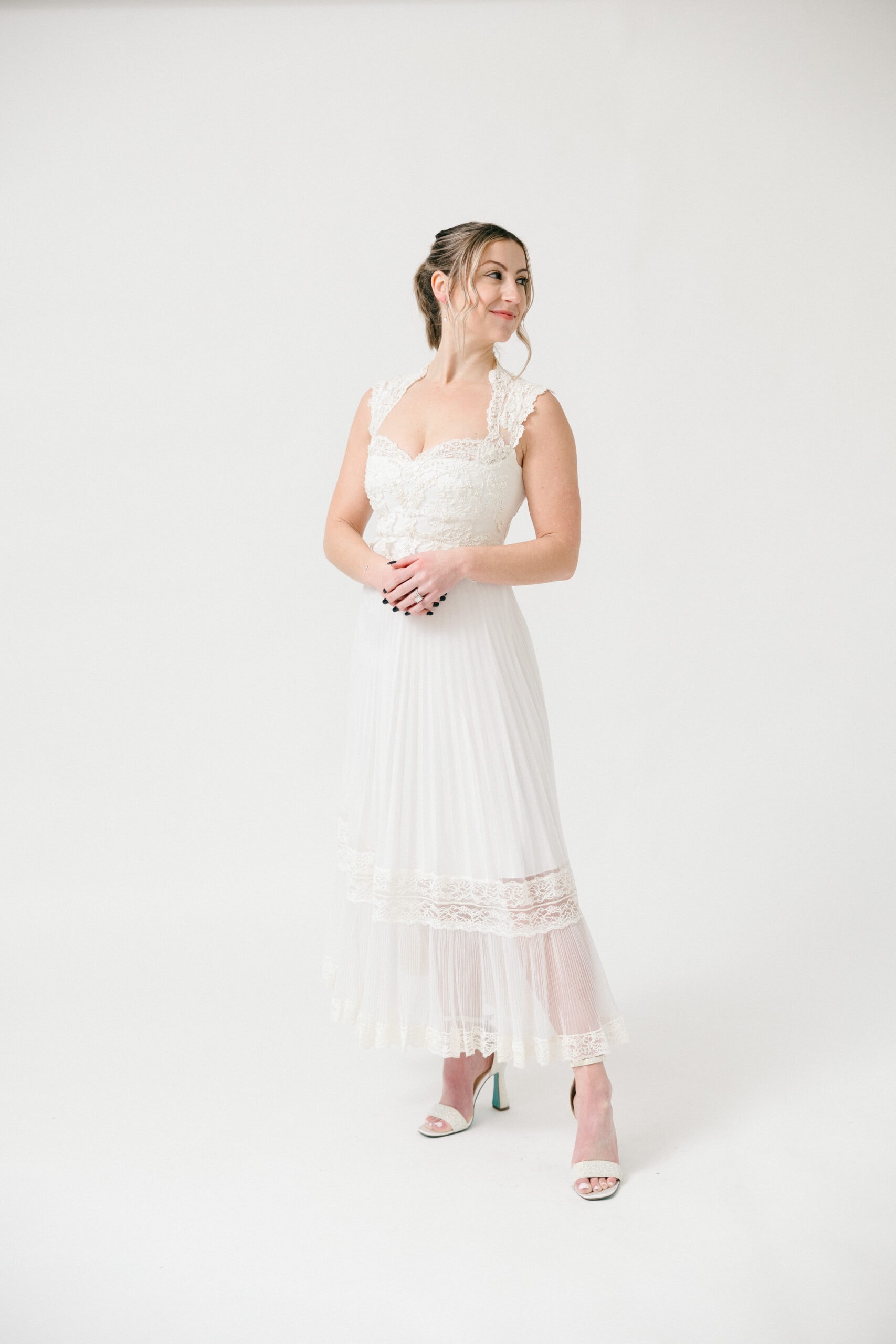 Sarah Kolis Couture Vintage Redesign dress photoshoot Timeless Elegance