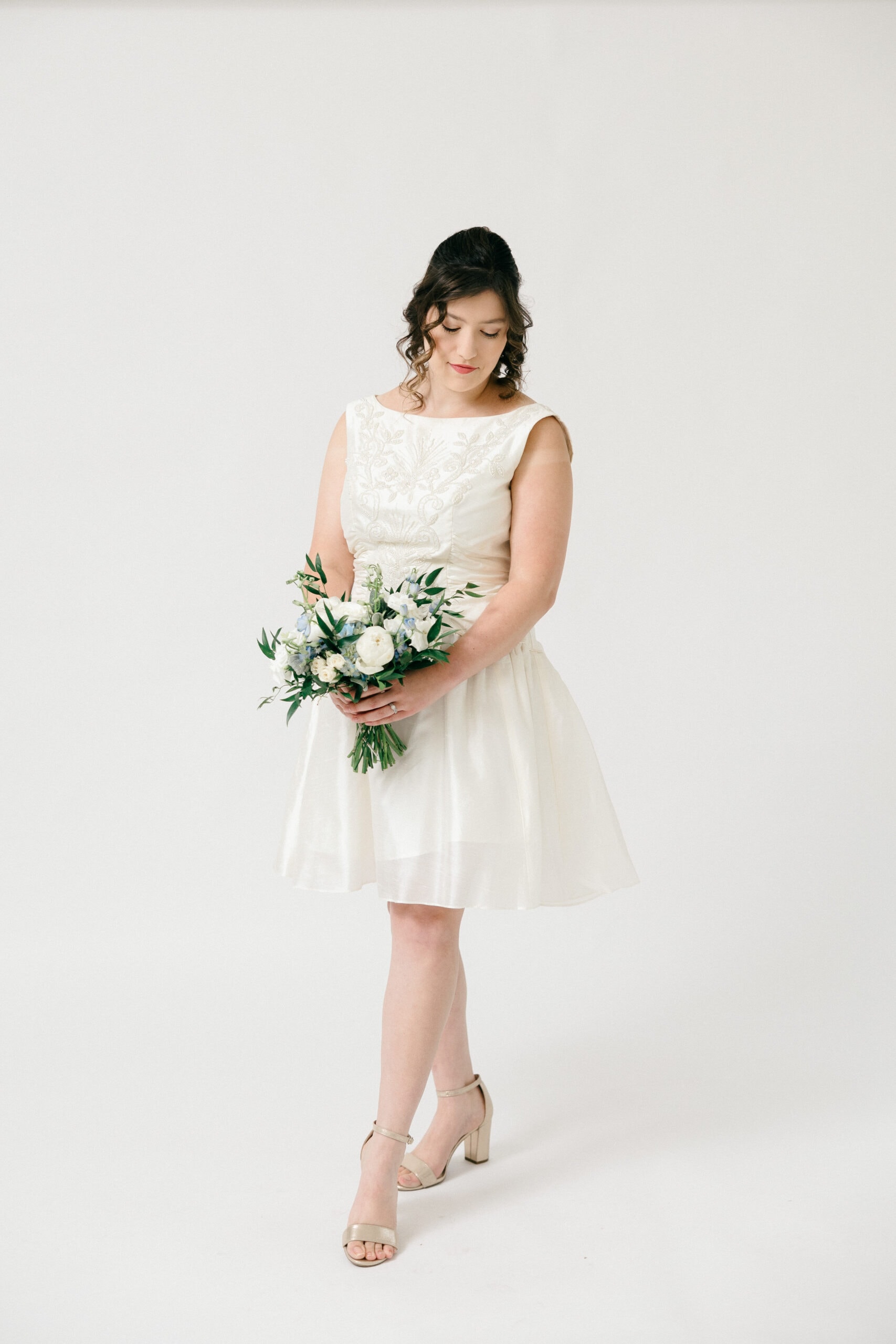 Sarah Kolis Couture Vintage Redesign dress photoshoot Timeless Elegance