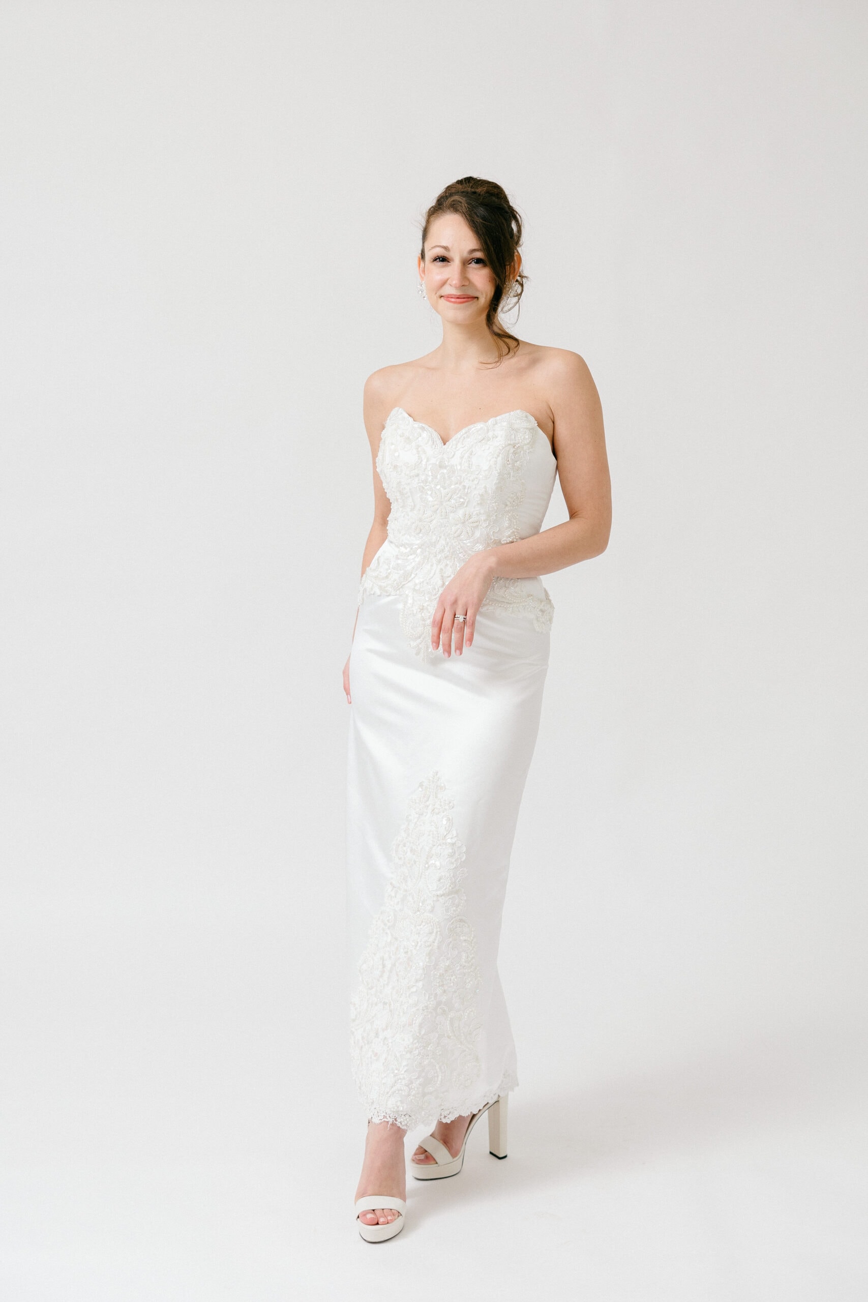 Sarah Kolis Couture Vintage Redesign dress photoshoot Timeless Elegance
