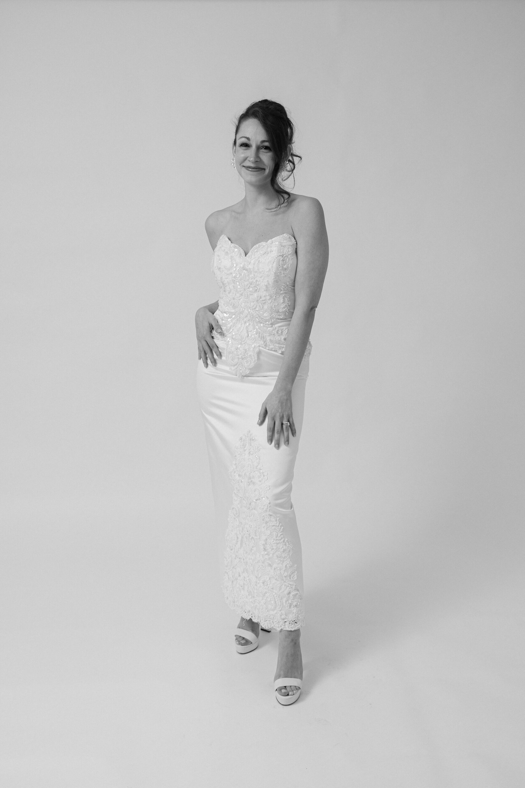 Sarah Kolis Couture Vintage Redesign dress photoshoot Timeless Elegance