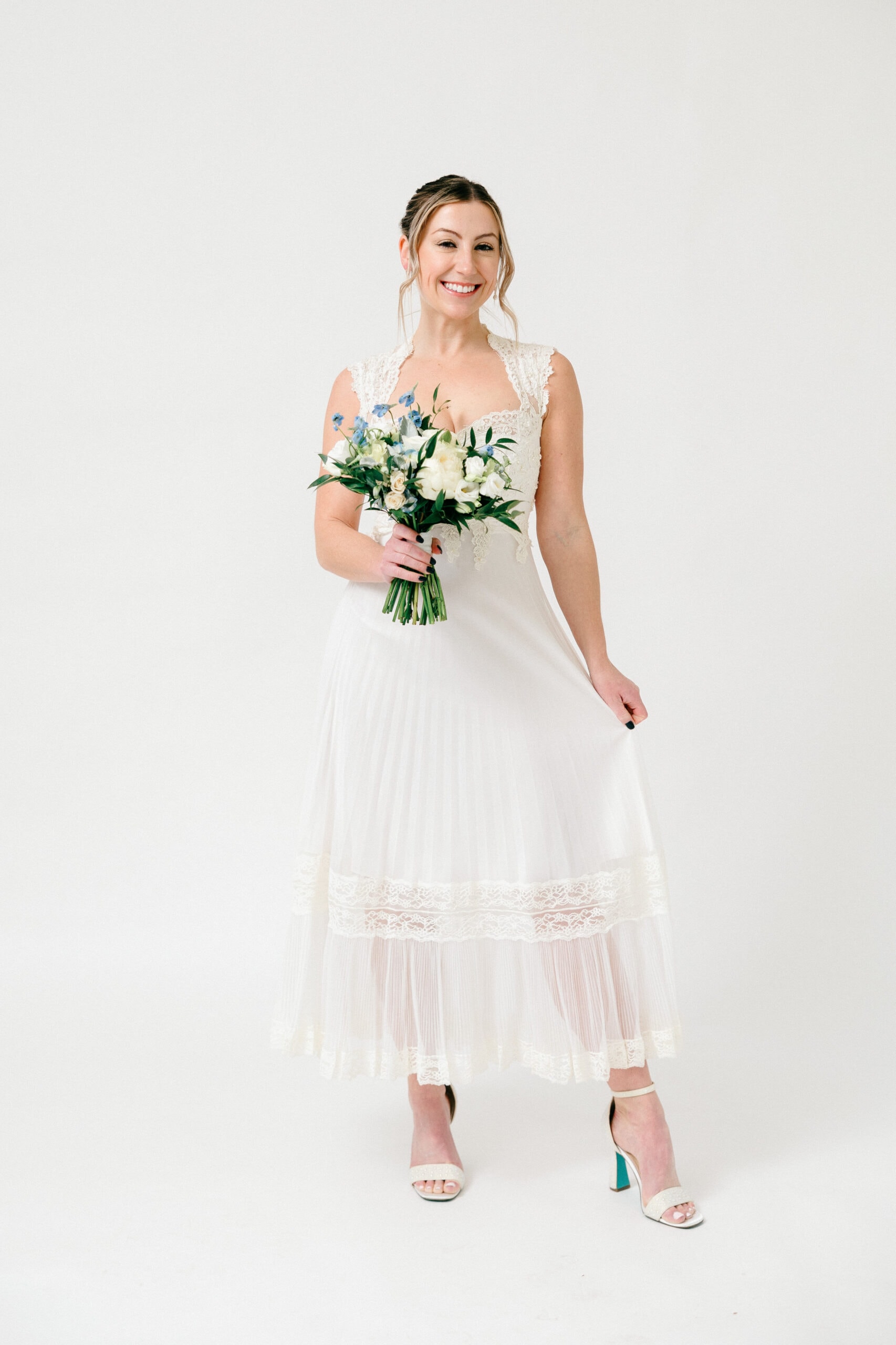 Sarah Kolis Couture Vintage Redesign dress photoshoot Timeless Elegance