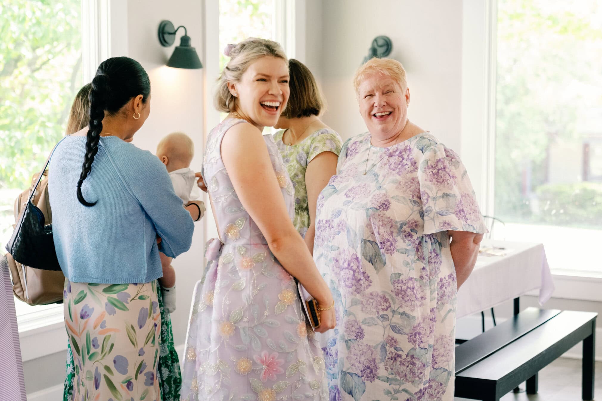 Angela’s Bridal Shower: A Day Full of Florals, Femininity, and Sisterly Love 34 Custom Sarah Kolis Dress