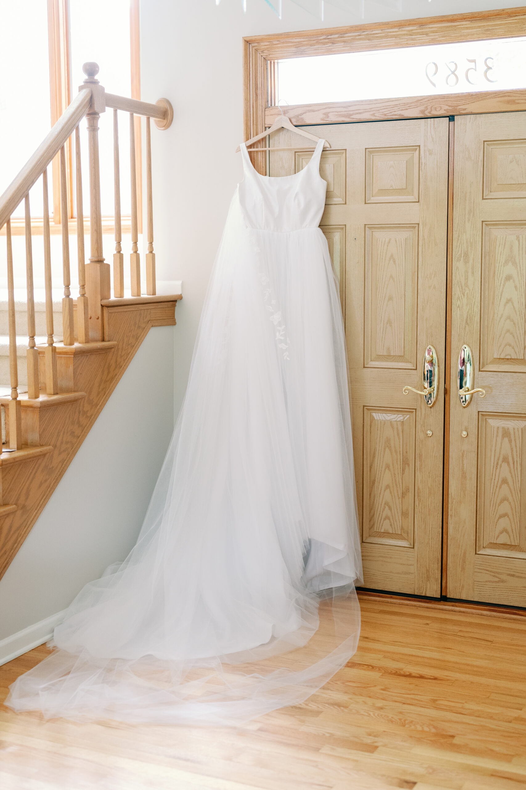 Couture Bride Ashley in Custom Sarah Kolis Gown and veil