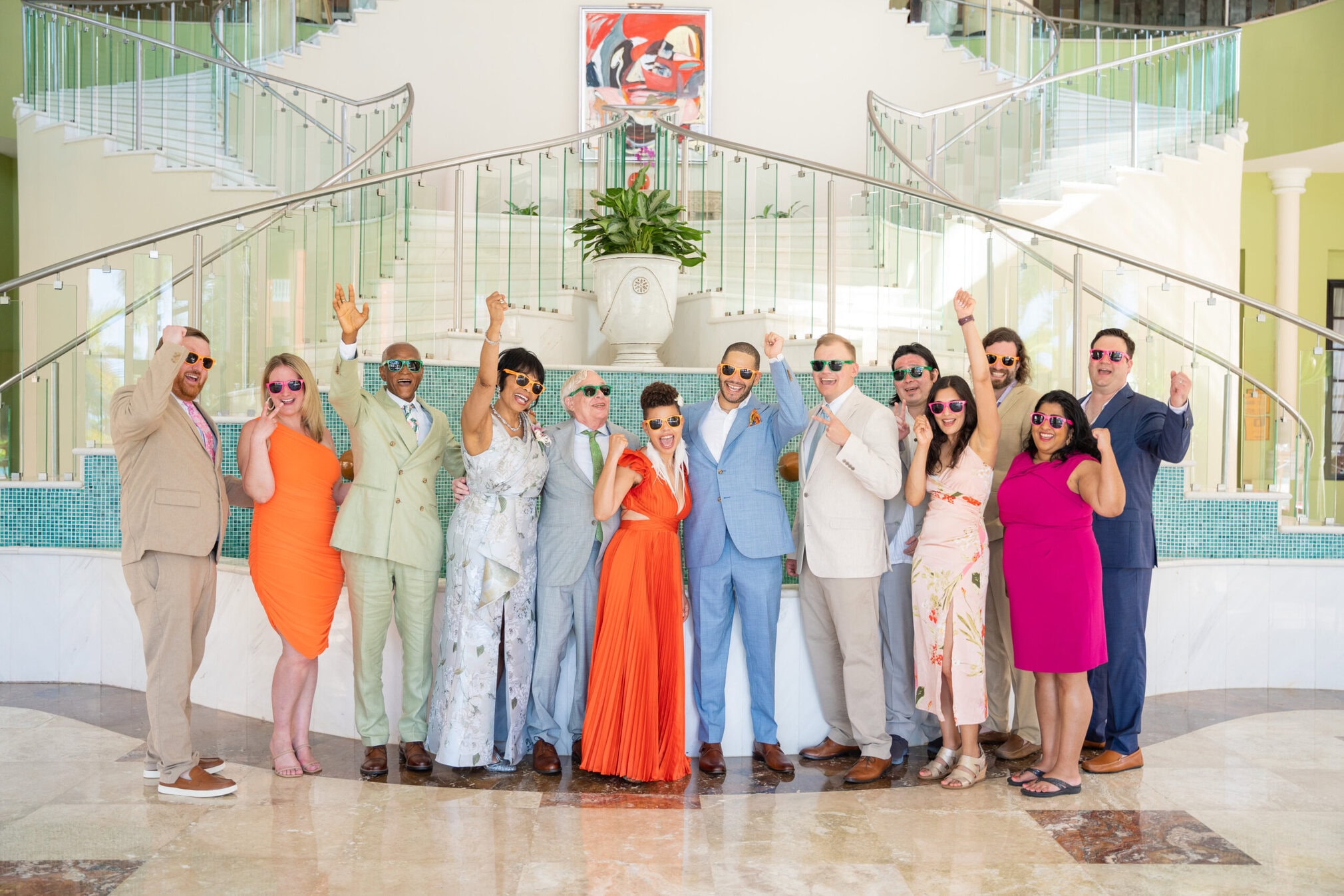 Groom andrew with bridal party