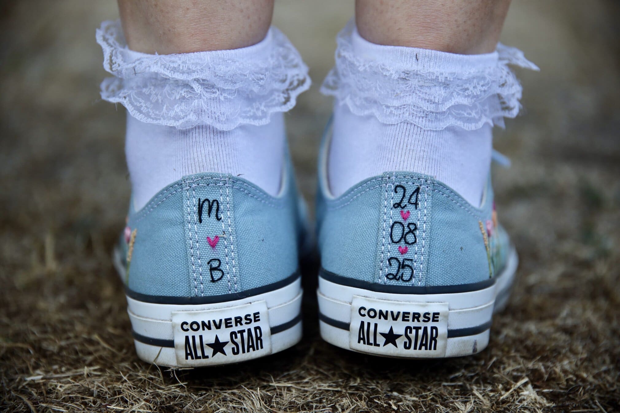 From Bedsheets to “The One”: A UK Bride’s DIY Sarah Kolis Couture Gown 9 Converse 2 scaled
