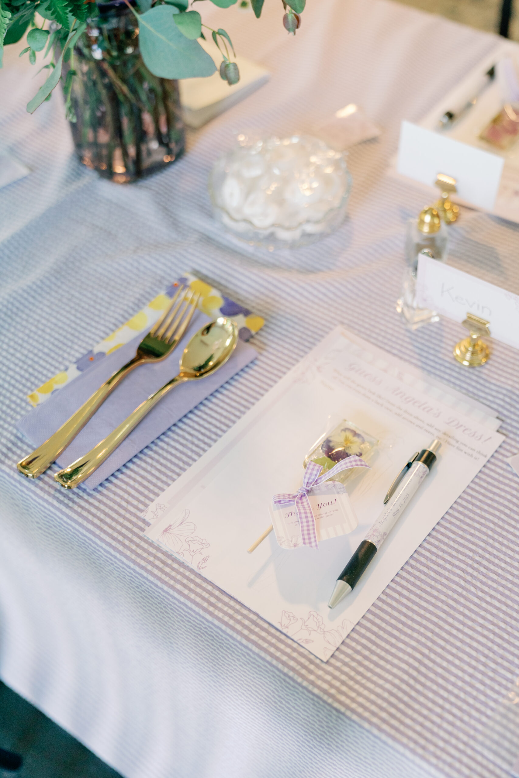 Angela's Bridal Shower in Custom Sarah Kolis dress