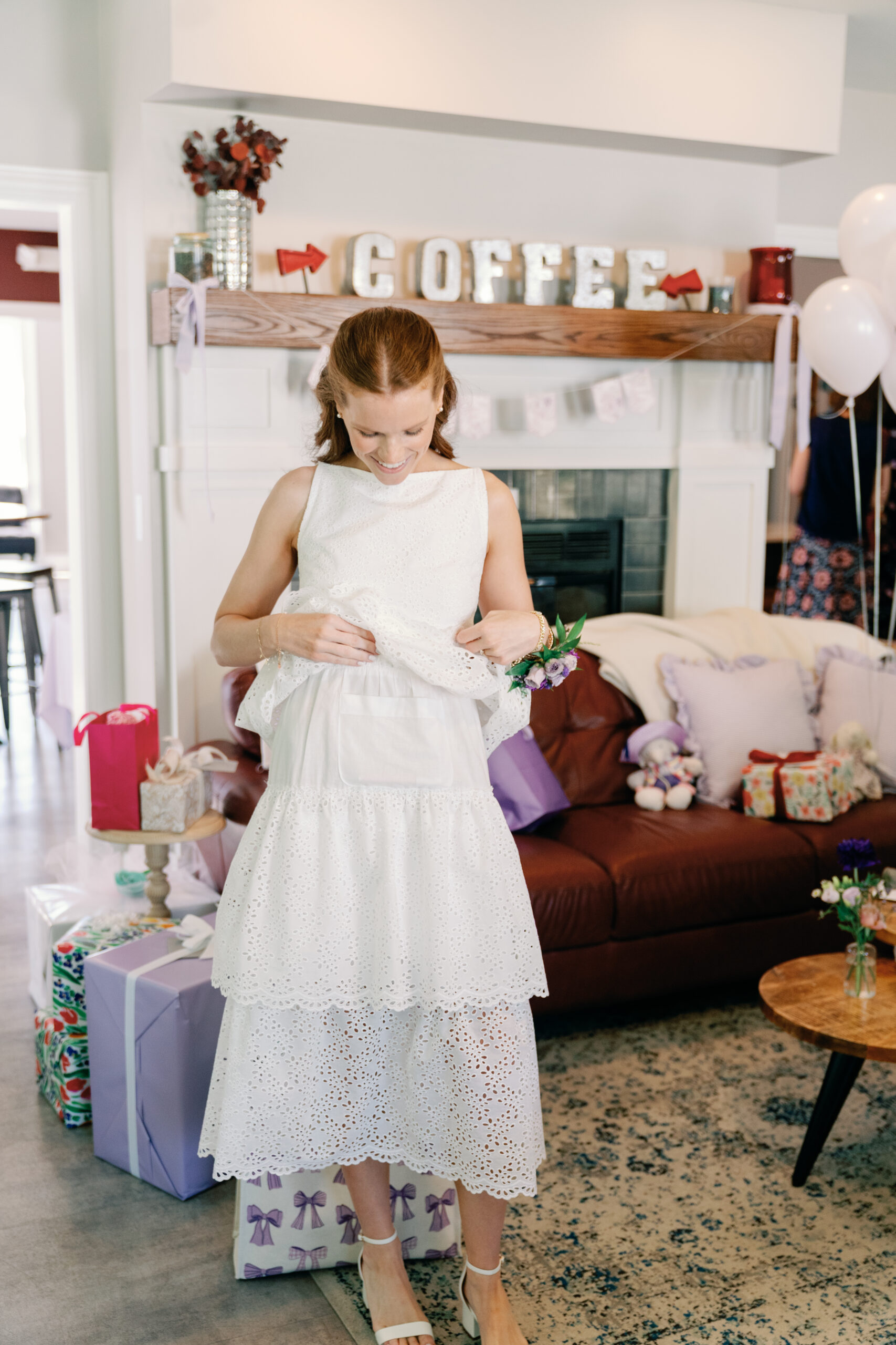 Angela's Bridal Shower in Custom Sarah Kolis dress