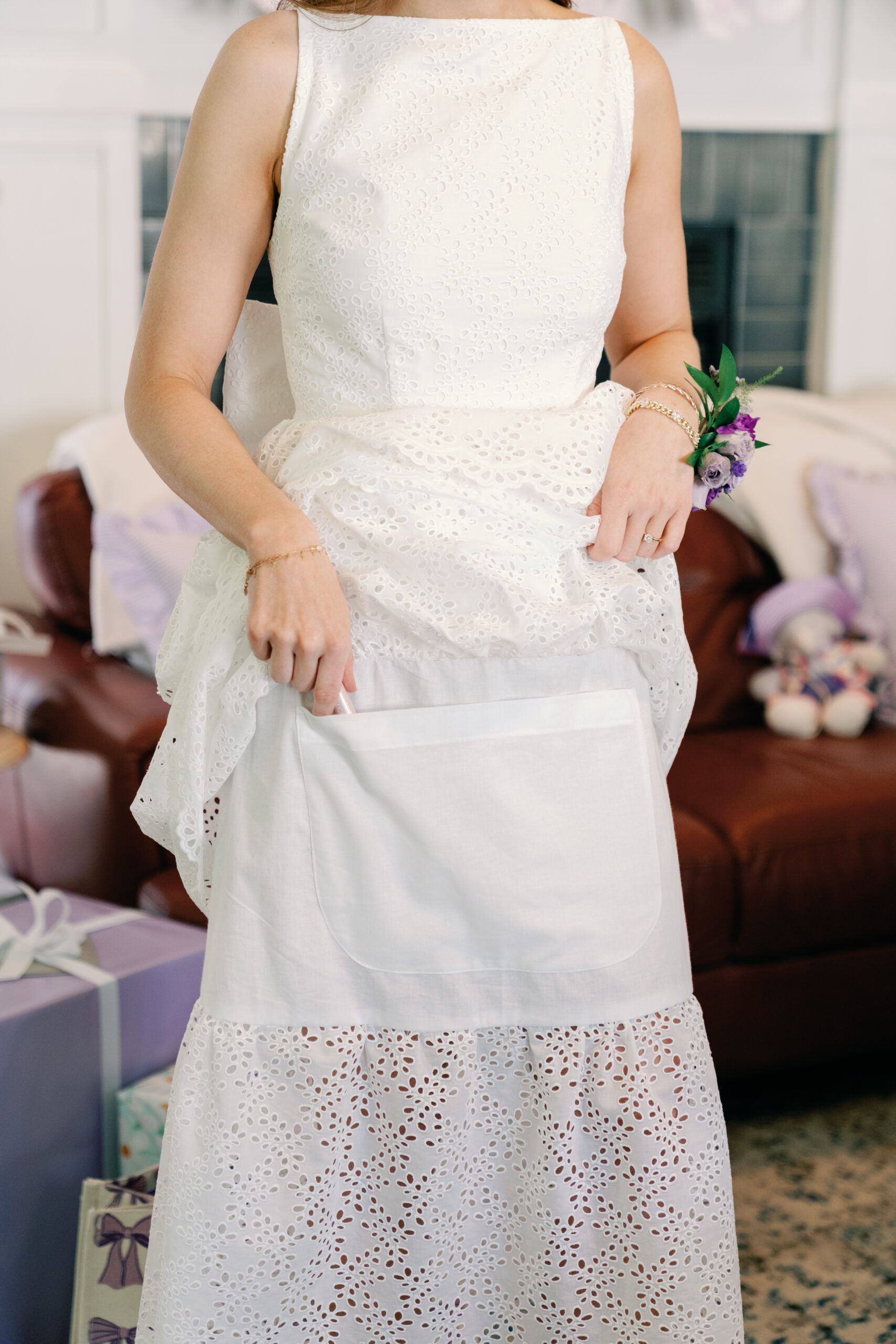 Angela's Bridal Shower in Custom Sarah Kolis dress