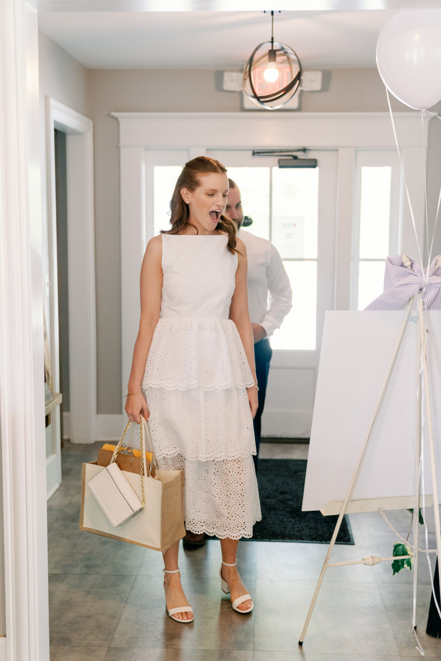 Angela's Bridal Shower in Custom Sarah Kolis dress